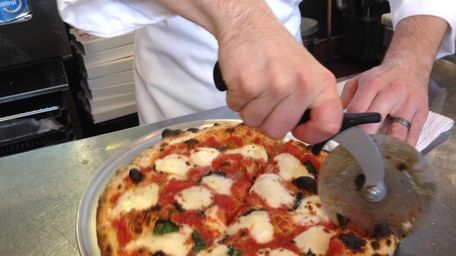 At Love Lane Market in Mattituck, Margherita pizza