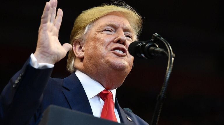 President Donald Trump at a Nov. 26 campaign