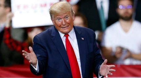 President Donald Trump speaks at a campaign rally