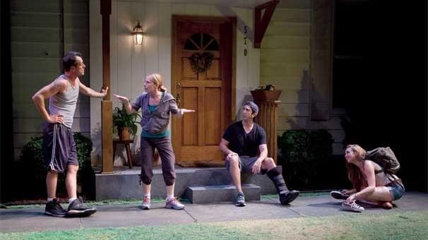 Darren Pettie, Amy Ryan, David Schwimmer and Sarah