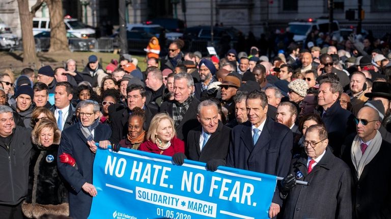 Officials, activists and supporters of the Jewish community