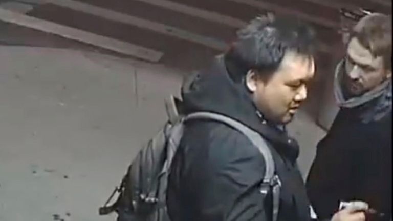 An image released by the NYPD of two