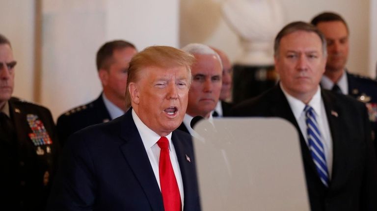President Donald Trump addresses the nation from the