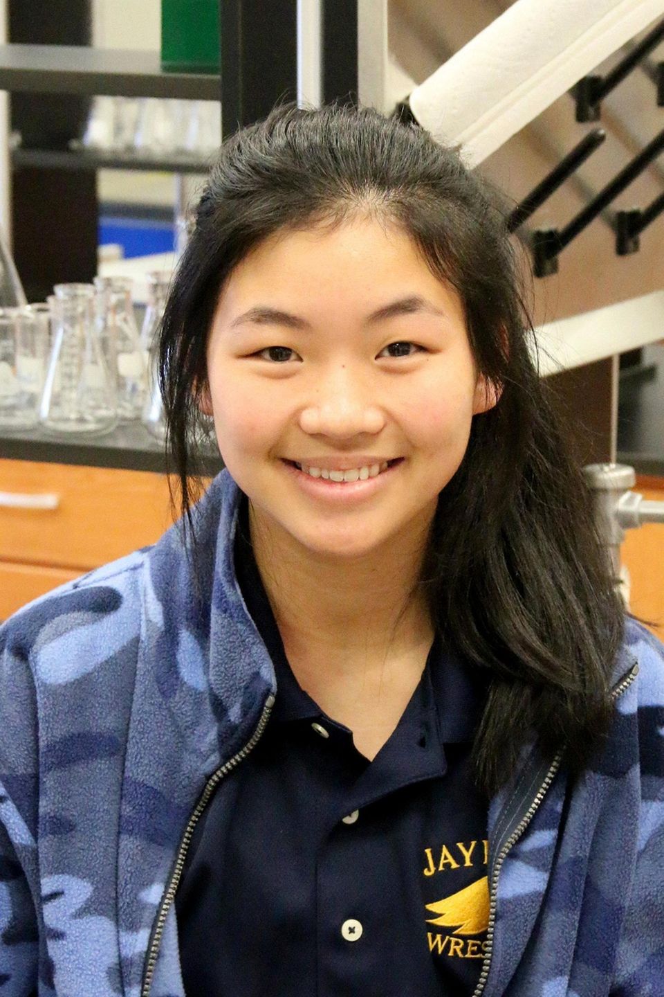 Emily Gan, a Regeneron scholar at Jericho High
