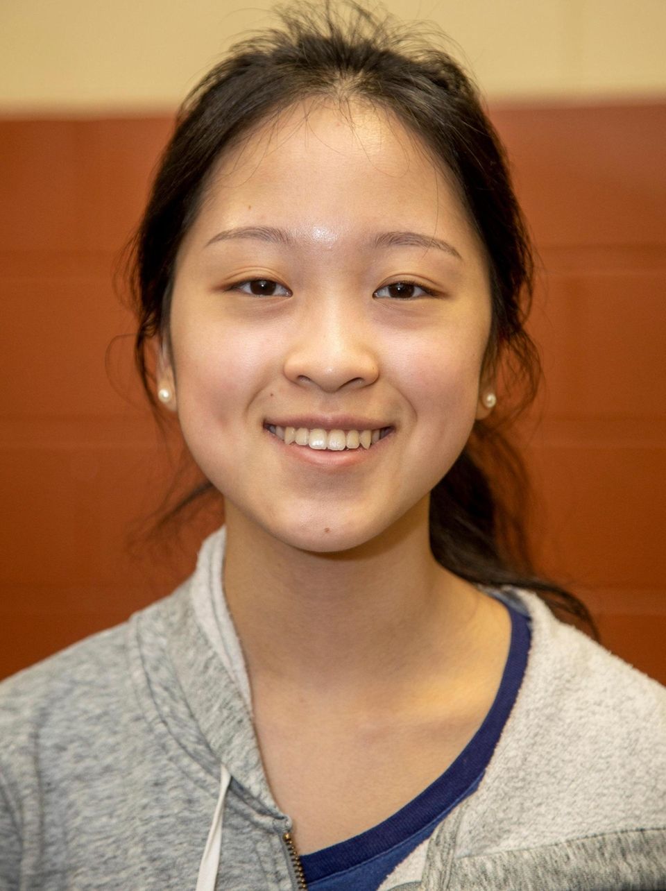 From left, Manhasset High School's Elizabeth Wu semi