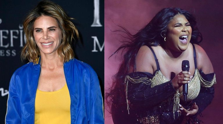 Jillian Michaels, left, in September and Lizzo on