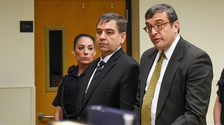 Chester Pergan, left, and his attorney Anthony LaPinta