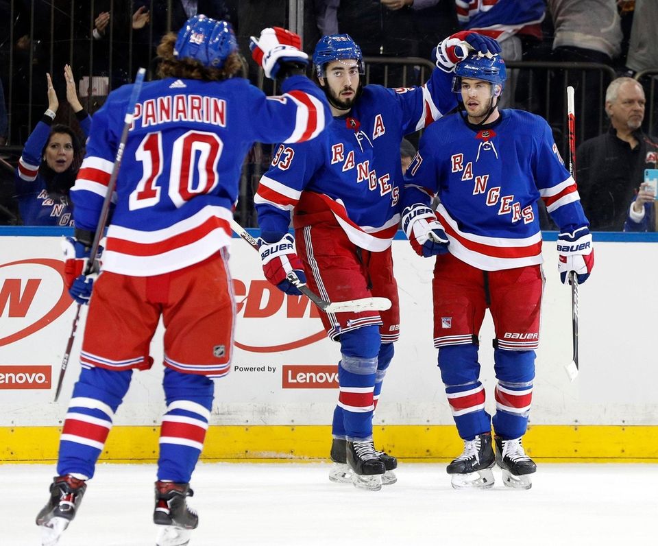 Tony DeAngelo #77 of the New York Rangers
