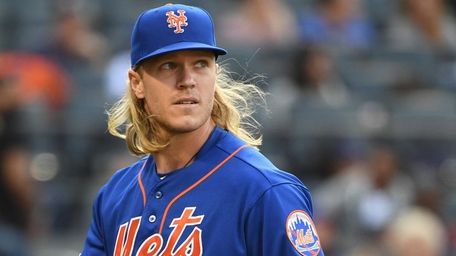 Mets starting pitcher Noah Syndergaard against the Atlanta
