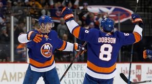 Scott Mayfield #24 of the New York Islanders