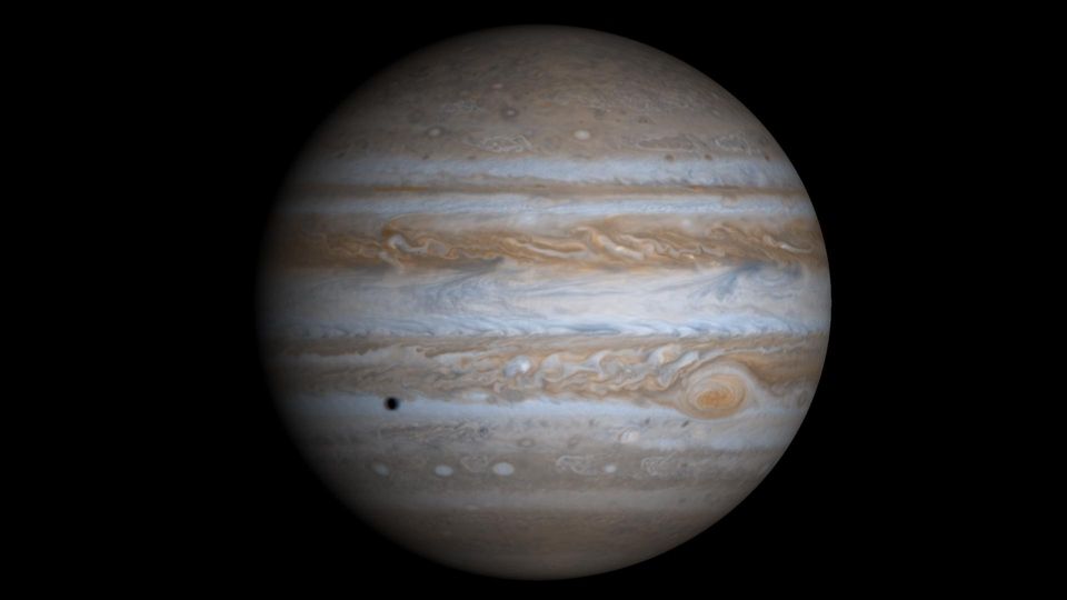 Jupiter, the largest planet in the solar system