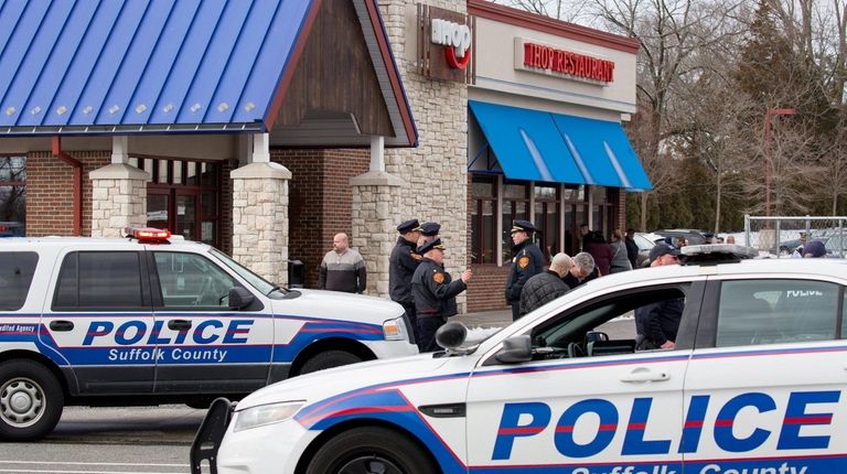 The scene of the shooting at the IHOP
