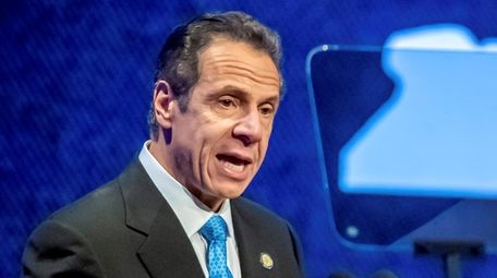Gov. Andrew Cuomo during his State of the