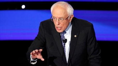 Democratic presidential candidate Sen. Bernie Sanders, I-Vt., speaks