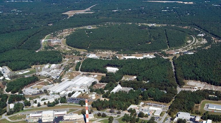 An aerial view of Brookhaven National Laboratory in