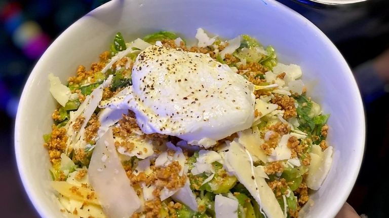 A roasted Brussels sprout salad with a lemon-pepper