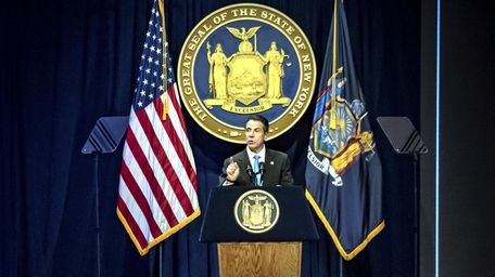Gov. Andrew Cuomo during his State of the