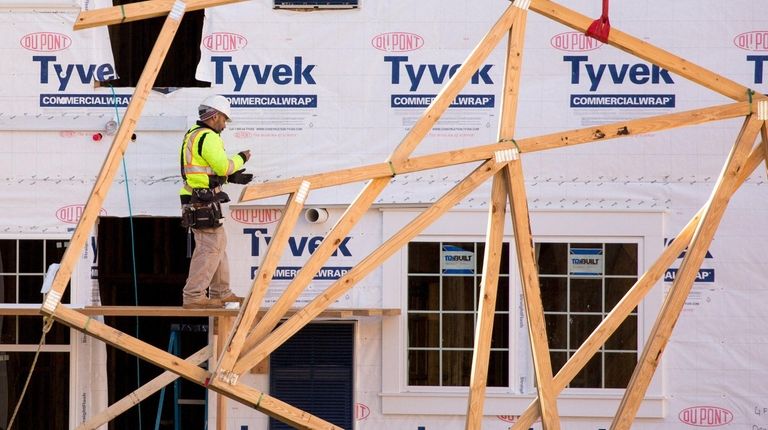 Construction at the site of the Ronkonkoma Hub