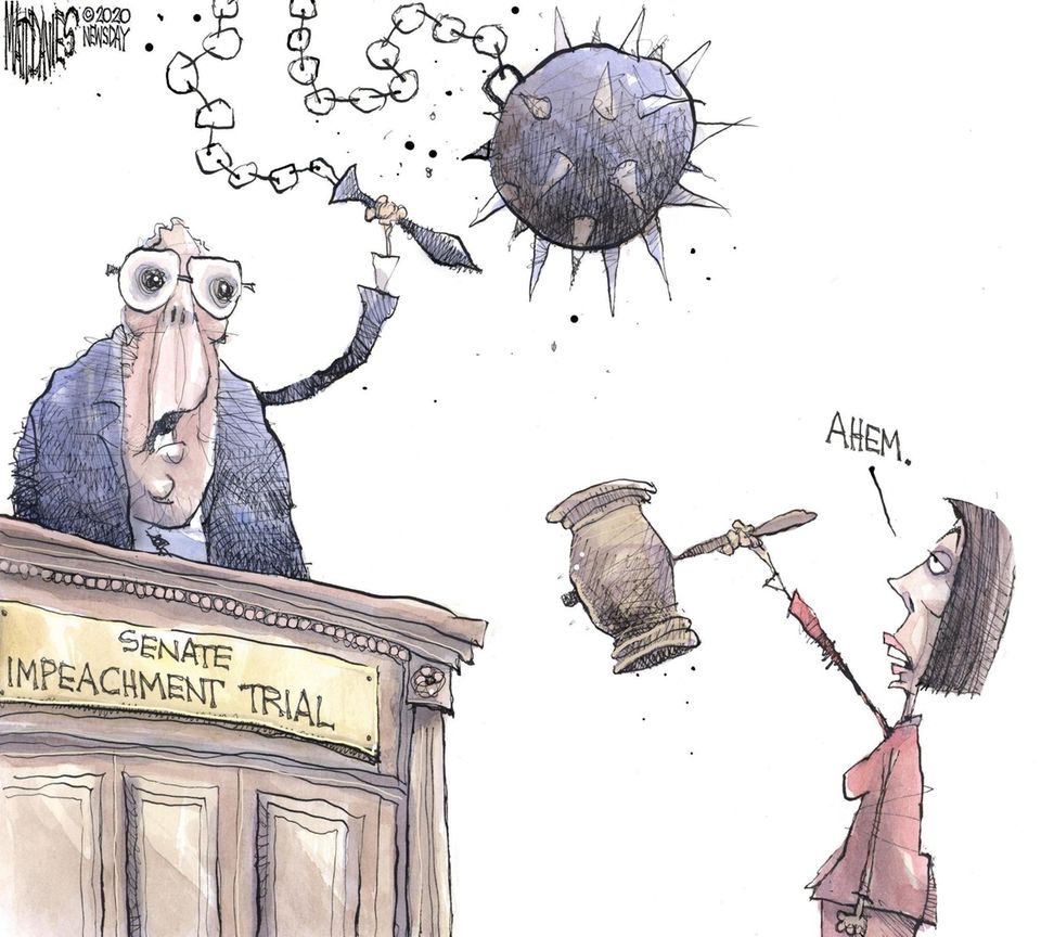 Matt Davies cartoon on Senate Majority Leader Mitch