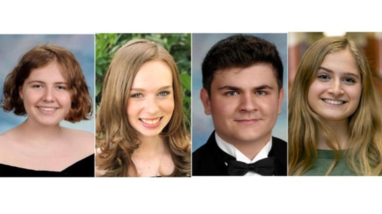 From left, Katherine St. George, Kyra McCreery, Andrew