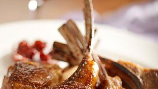 Double-cut lamb rib chops at The Capital Grille