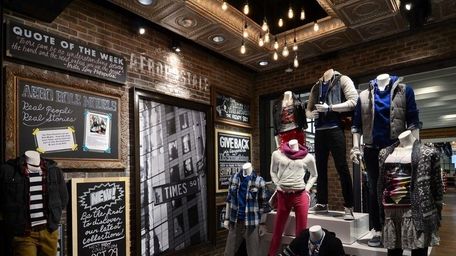 The entrance to the new Aeropostale concept store