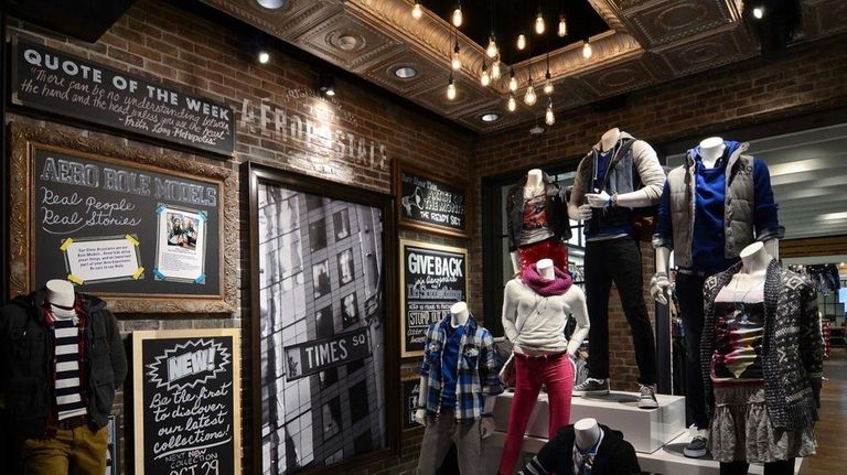 The entrance to the new Aeropostale concept store