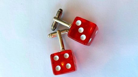 Red dice cufflinks; $25 at Wit & Whim