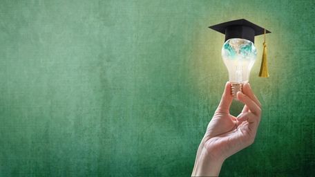 Innovative learning, creative educational study concept for graduation