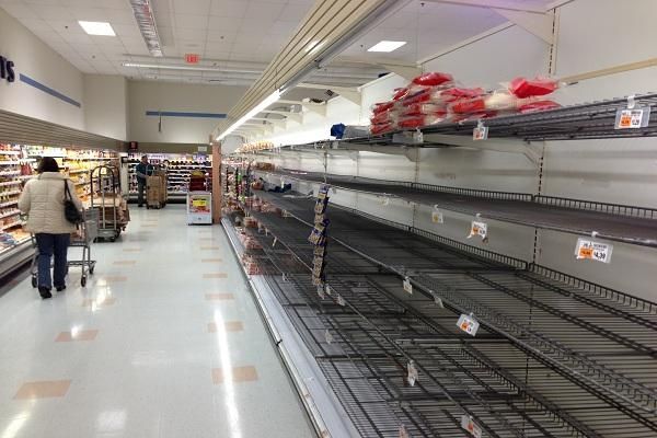 Bread shelves at Waldbaum's in Greenlawn. (Oct. 28,