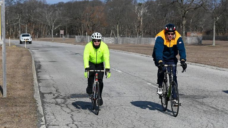 Chuck Ulrich, left, and his friend John Buck,