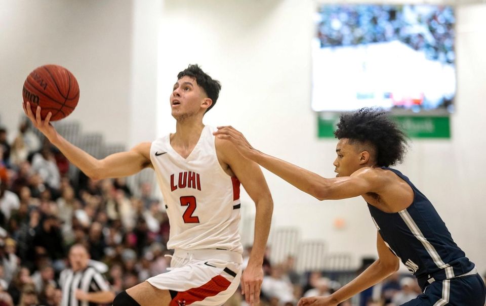 Rafael Pinzon of Long Island Lutheran goes to