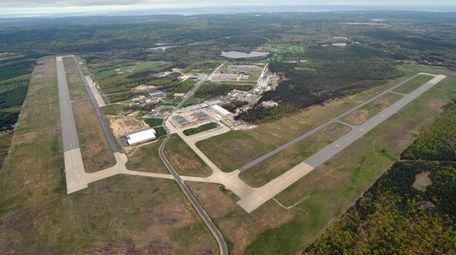 The former Grumman airport at Calverton in 2011.