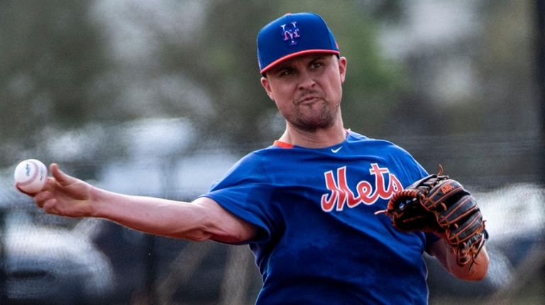 Mets infielder J.D. Davis during a spring training