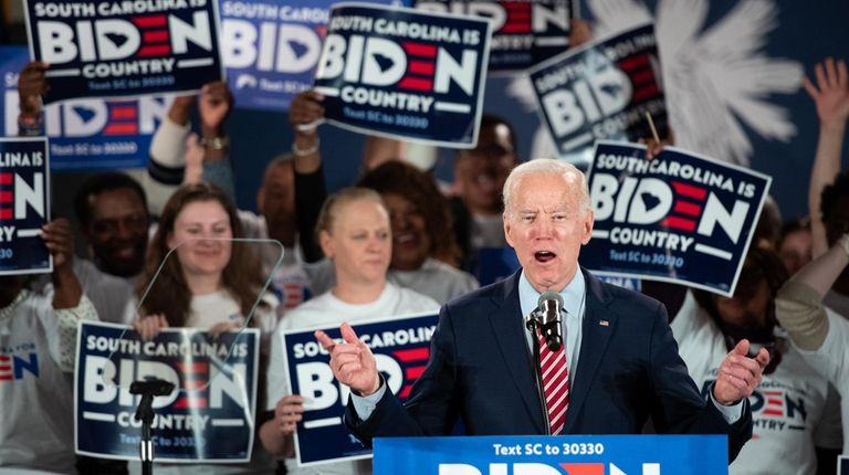 Democratic presidential candidate former Vice President Joe Biden