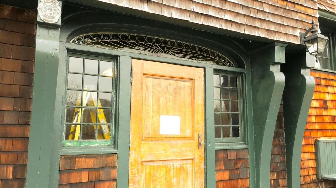 A stained-glass window that dates back to the