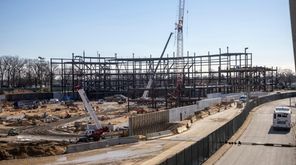 Construction continues at the New York Islanders new