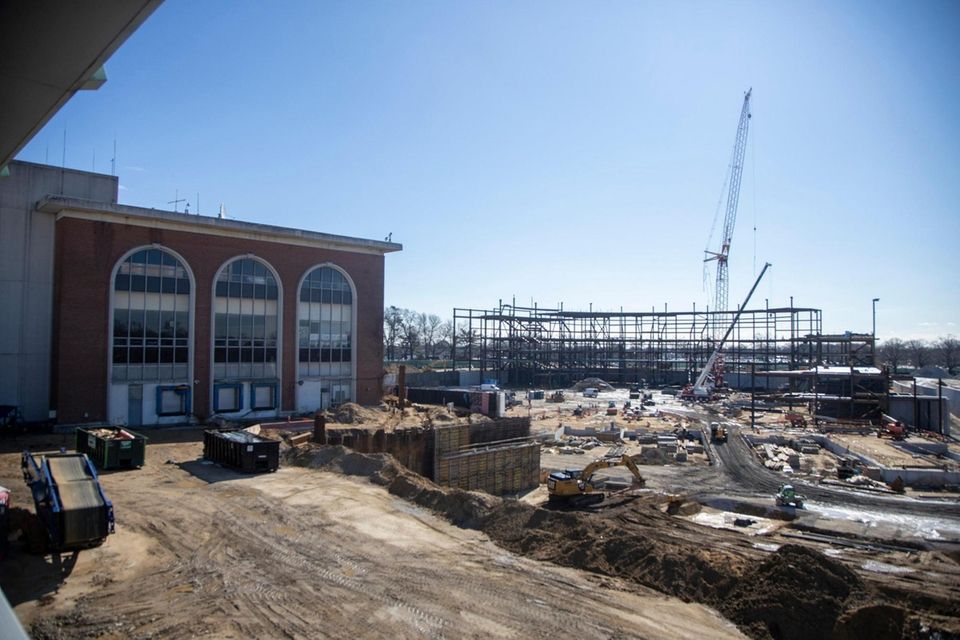 Construction continues at the New York Islanders new