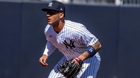 Yankees' shortstop Gleyber Torres in the first inning