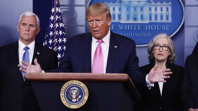 Vice President Mike Pence, President Donald Trump and