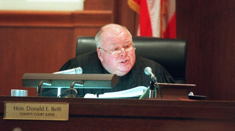 Former Nassau County Court Judge Donald E. Belfi,