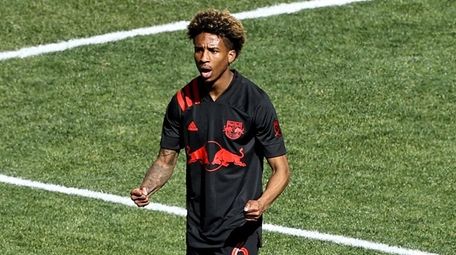 Kyle Duncan of the Red Bulls celebrates his