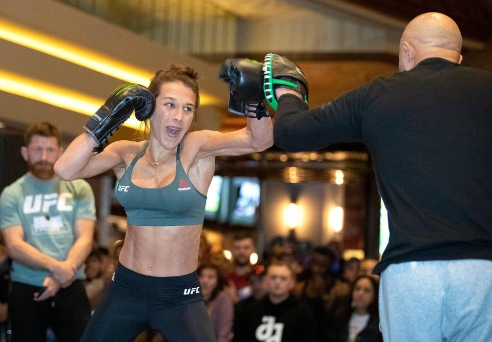 Former UFC women's strawweight champion Joanna Jedrzejczyk, of