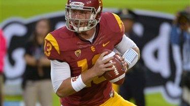 USC freshman quarterback Max Wittek gets set to