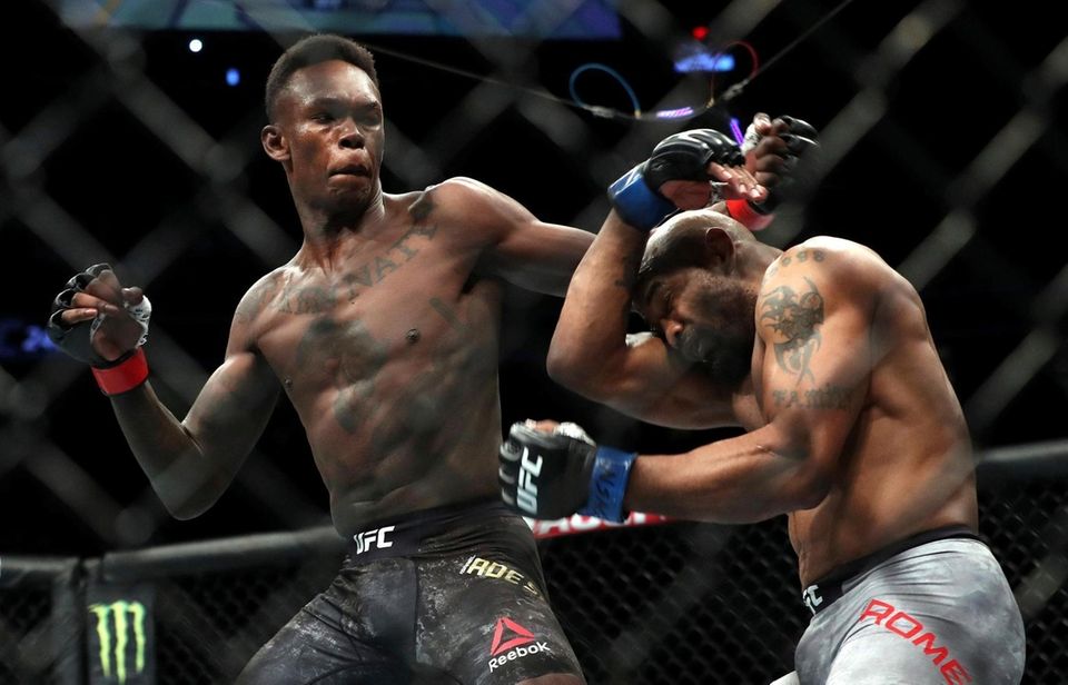 UFC middleweight champion Israel Adesanya of Nigeria and