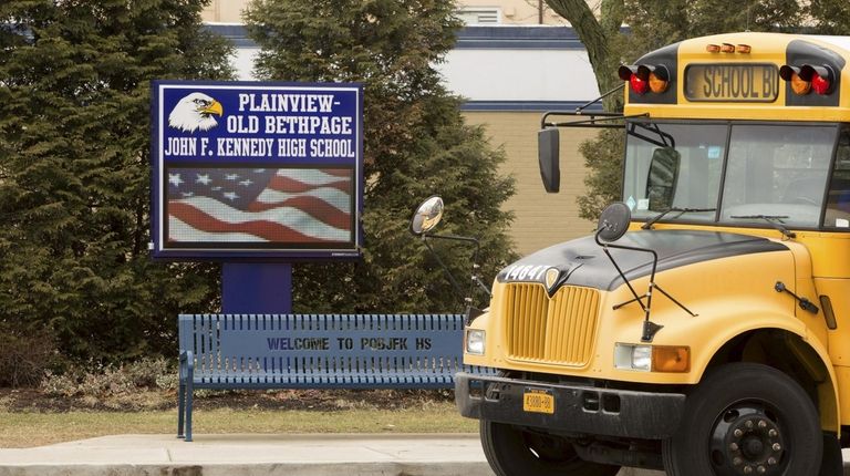 The Plainview-Old Bethpage Central School District canceled classes