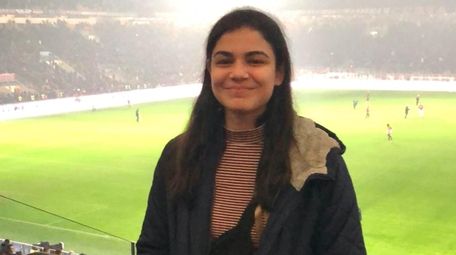 Soula Motamed at San Siro stadium in Milan.