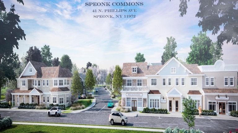 A rendering of the Speonk Commons in Speonk,