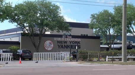 Exterior of the Yankees minor league complex taken