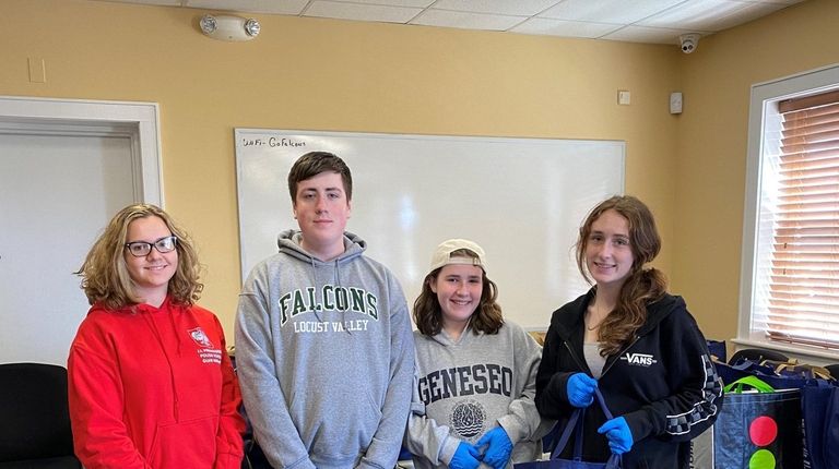 Zosia Lemaitre (from left), 16, Locust Valley,